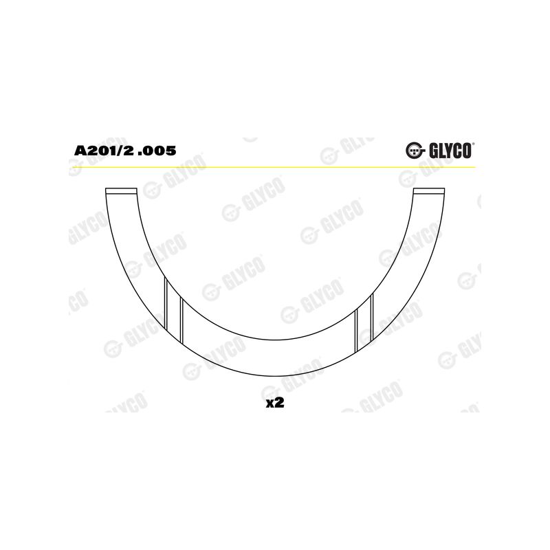 PANEWKI OPOROWE GLYCO A2012<62037AF> .005 FIAT 1.3-2.0B+D