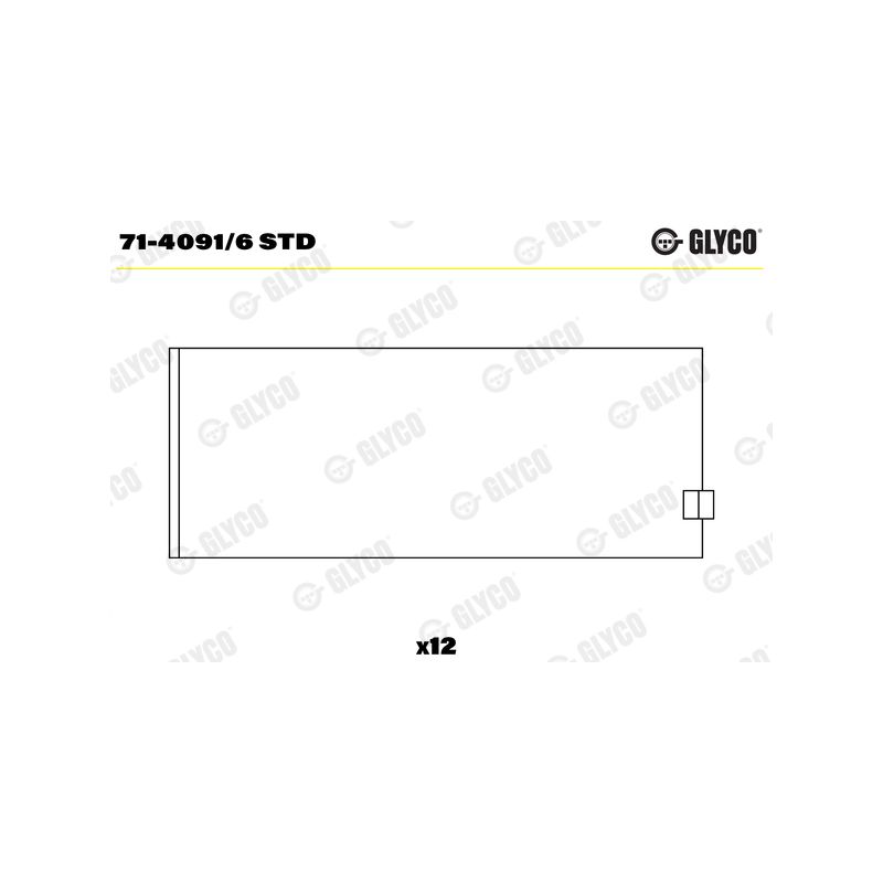 PANEWKI KORBOWODOWE GLYCO 7140916 STD IVECO F3AE0681D  00- 