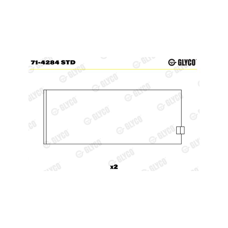 PANEWKI KORBOWODOWE GLYCO 714284<61230CP> STD IVECO  9.5D  91- 
