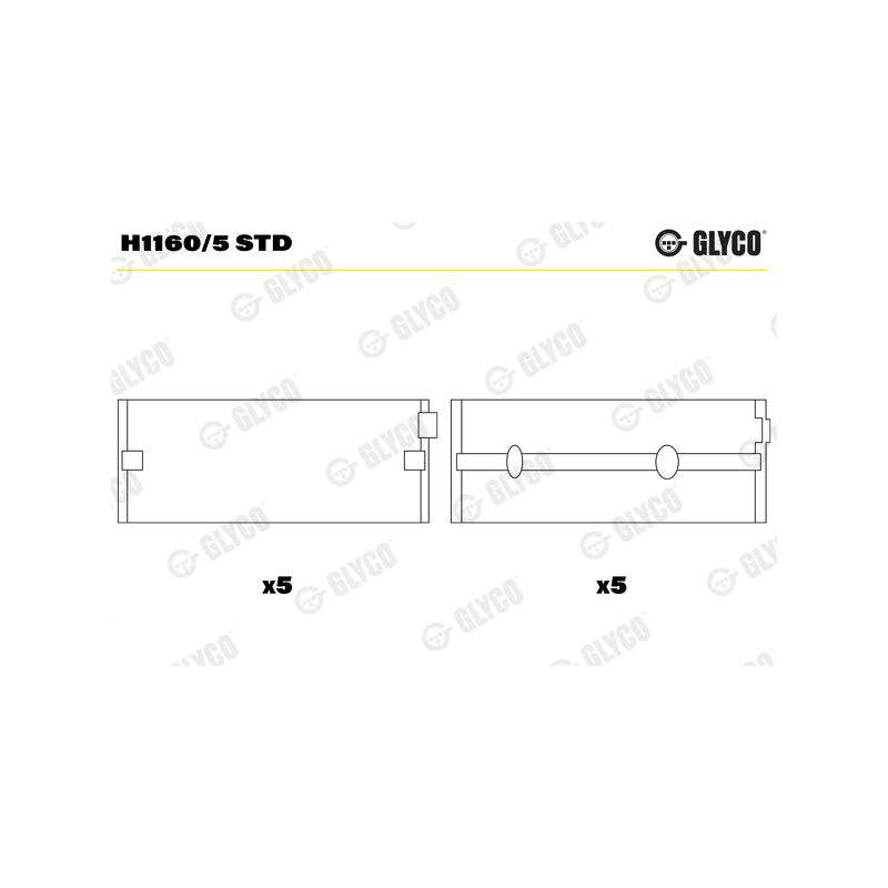 PANEWKI GŁÓWNE GLYCO H11605<AEM5507> STD ISUZU 1.8-2.5D 4JE