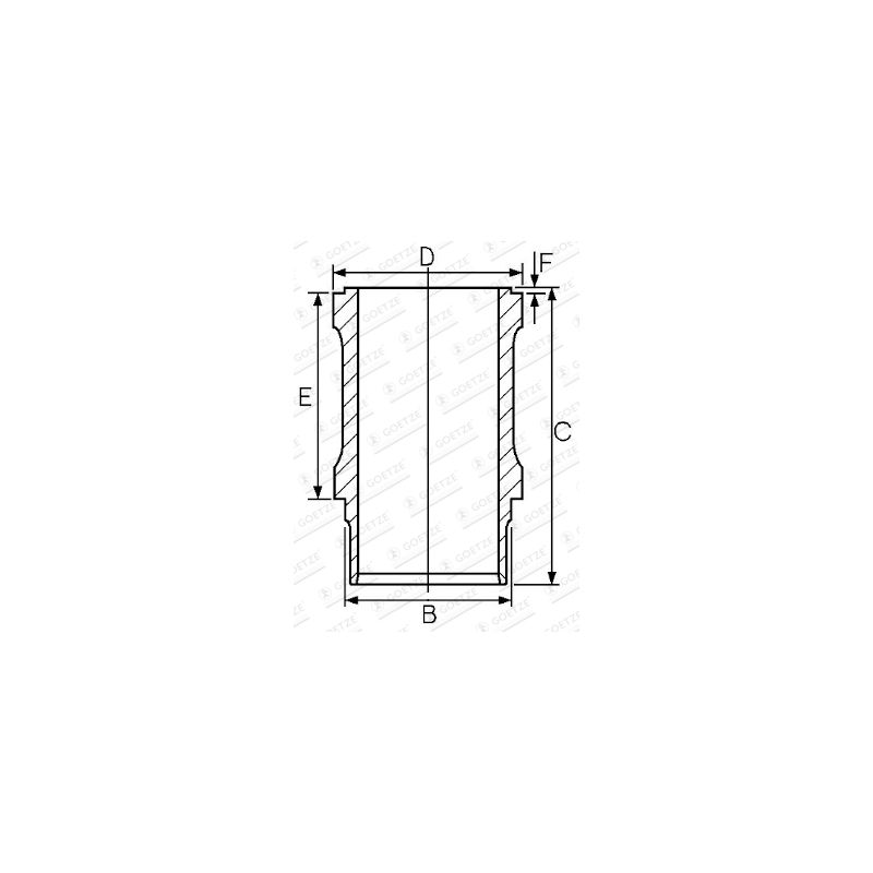 TULEJA CYLINDROWA GOETZE 1461125000 IVECO CO3 69-