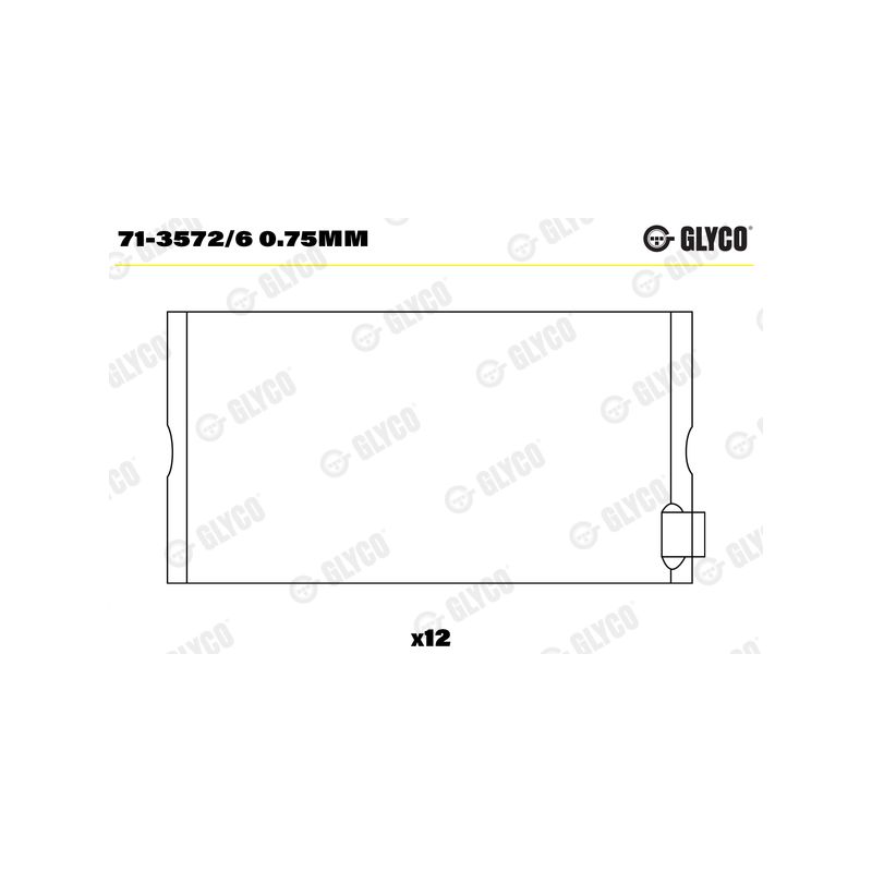 PANEWKI KORBOWODOWE GLYCO 7135726 0.75 MERCEDES OM366  64- 
