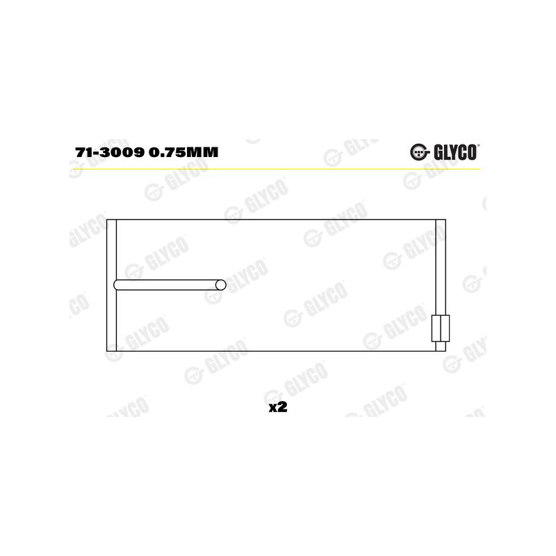 PANEWKI KORBOWODOWE GLYCO 713009 0.75 MERCEDES 9.6-21.9D  72- 