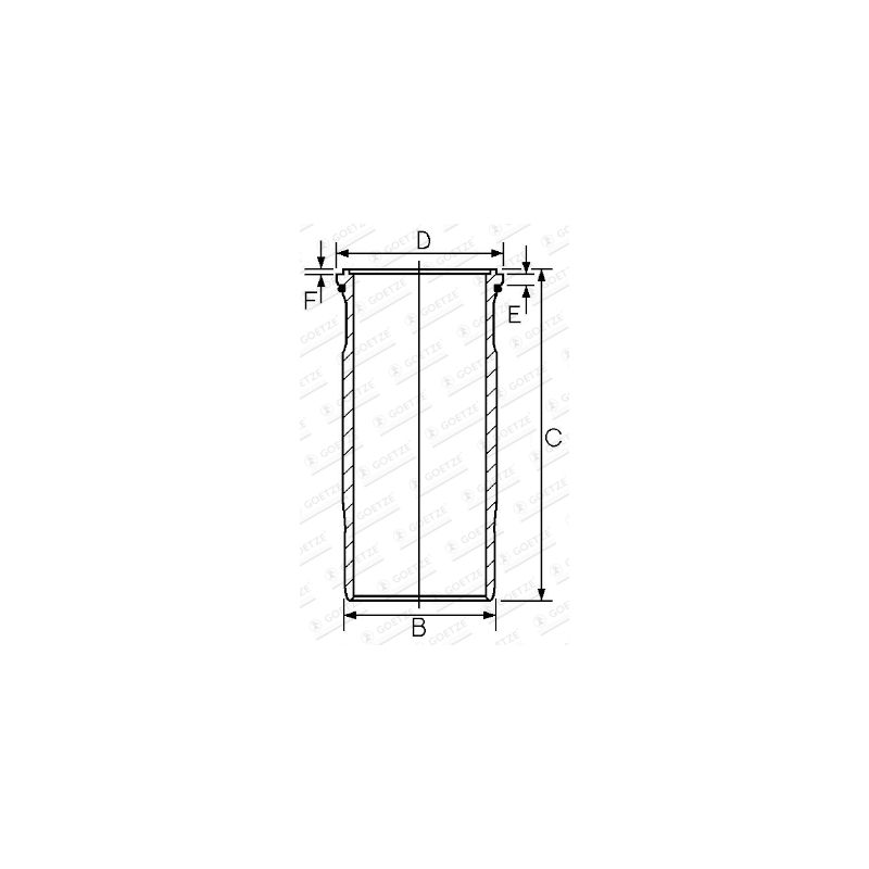 TULEJA CYLINDROWA GOETZE 1545891000 VOLVO TD70 6.7D 85-