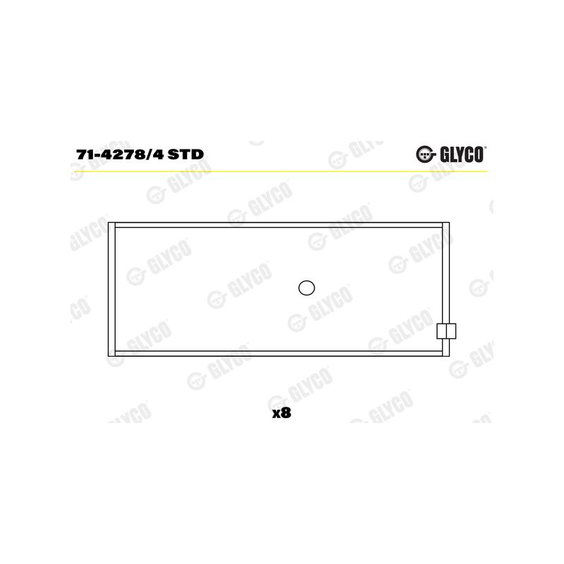 PANEWKI KORBOWODOWE GLYCO 7142784<AEB4633> STD MAZDA 1.6-2.2D  82- 