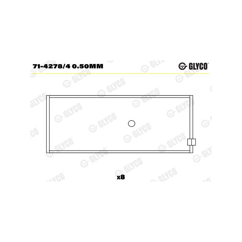 PANEWKI KORBOWODOWE GLYCO 7142784<AEB4633> 0.50 MAZDA 1.6-2.2D  82- 