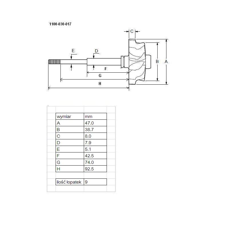 WIRNIK JRONE T1532 GT2052V