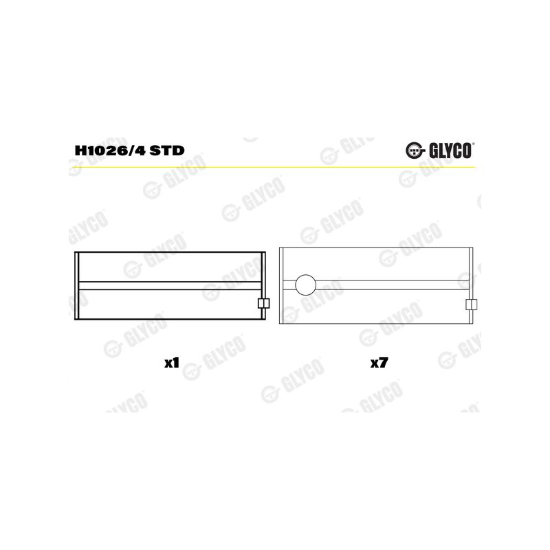 PANEWKI GŁÓWNE GLYCO H10264<AEM4165> STD PERKINS 3.152  70- 