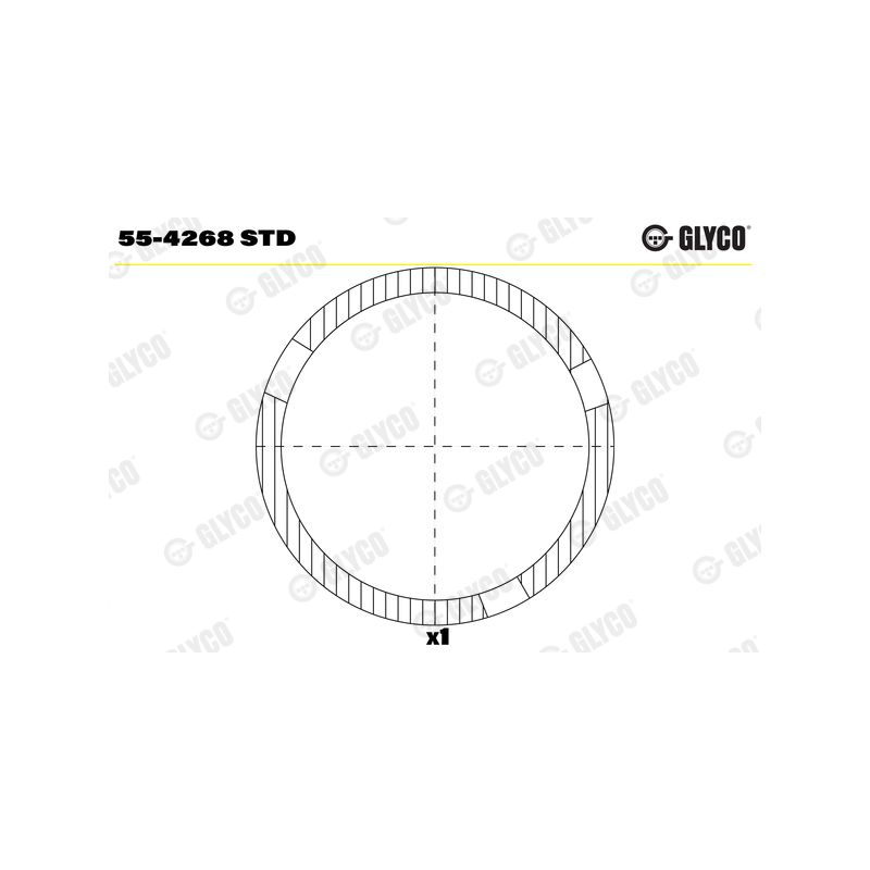 TULEJKA KORBOWODOWA GLYCO 554268 MITSUBISHI 3.3D 78-