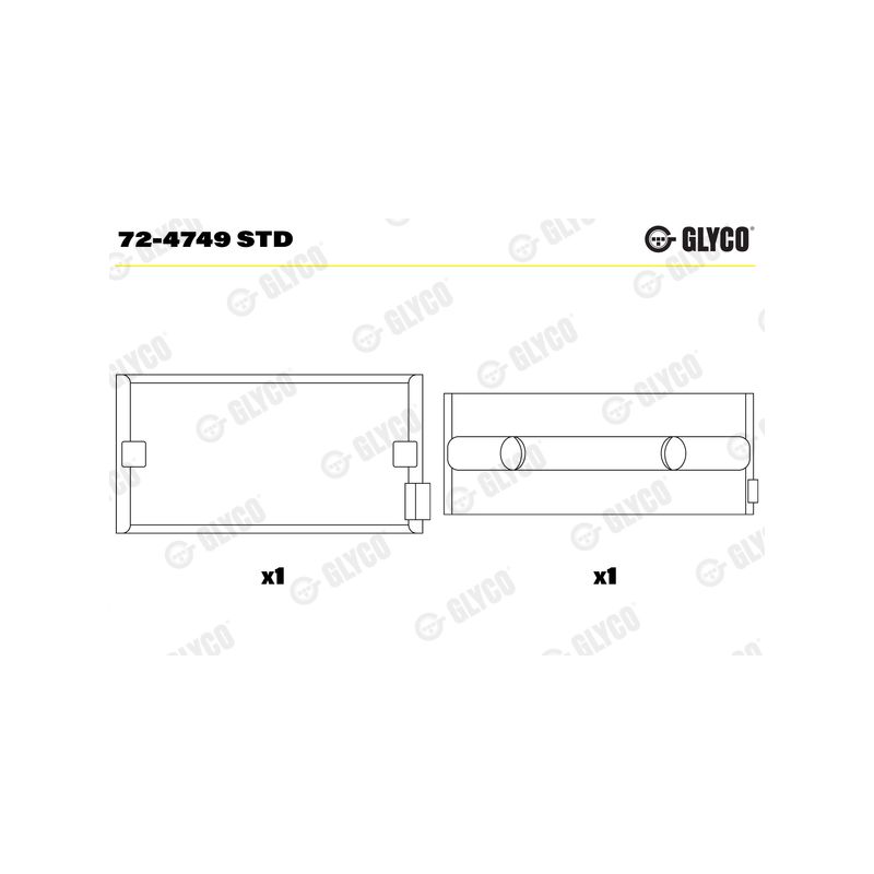 PANEWKI GŁÓWNE GLYCO 724749 STD MAN D0834  04- 