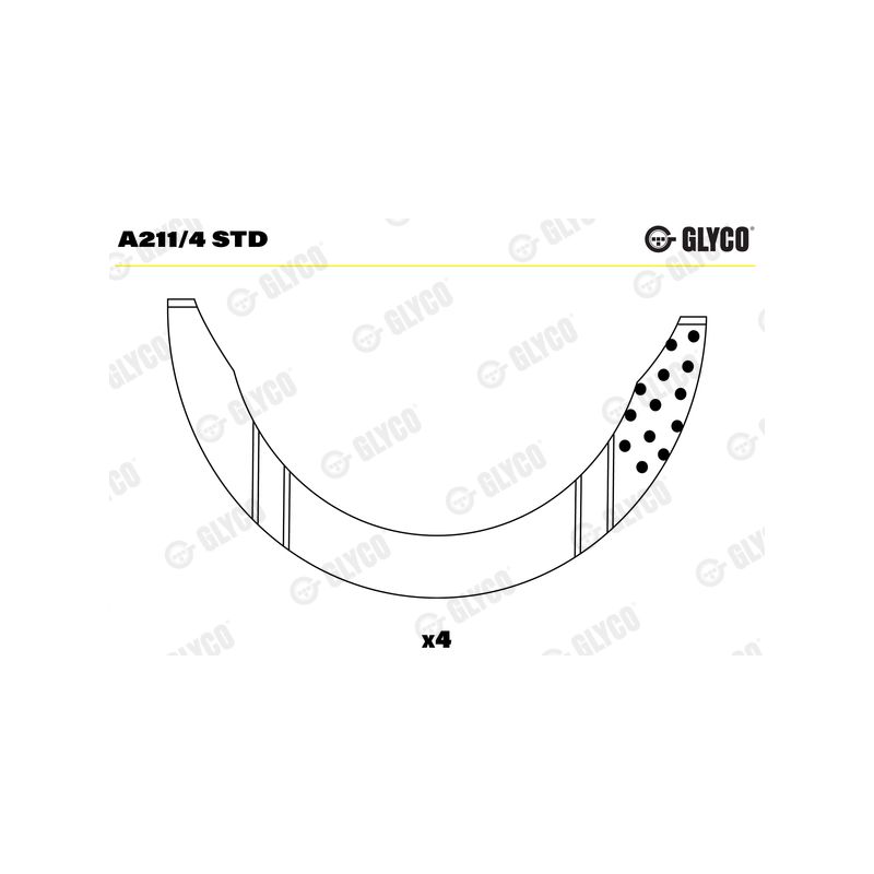 PANEWKI OPOROWE GLYCO A2114<AEW2305> STD PSA 2.3-2.5D 77-09