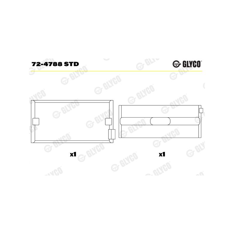 PANEWKI GŁÓWNE GLYCO 724788 STD DAF MX265  06- 
