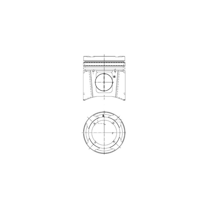 TŁOK KOLBENSCHMIDT 99697600 STD MAN D2876 01-