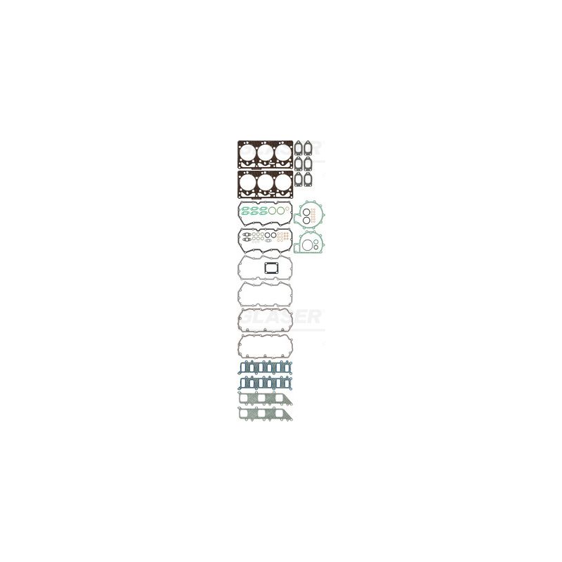 KOMPLET USZCZELEK GŁOWICY GLASER D36353-00 DAF PF183M 98-00