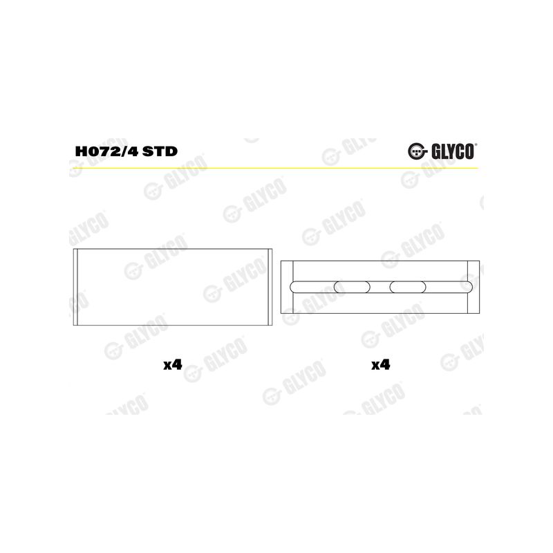 PANEWKI GŁÓWNE GLYCO H0724 STD SMART 0.6-0.7  98- 