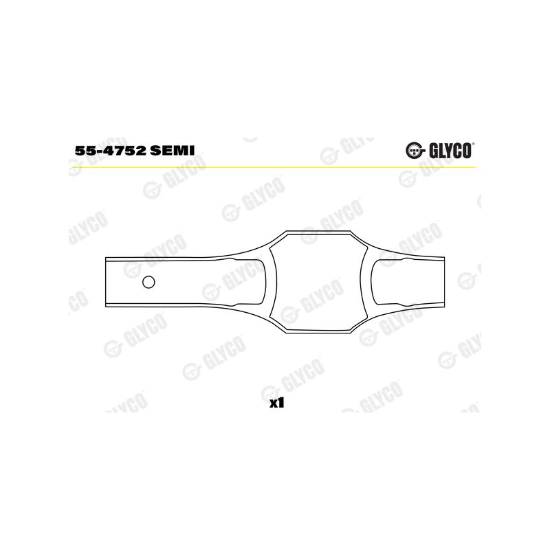 TULEJKA KORBOWODOWA GLYCO 554752 MAN D0834 04-