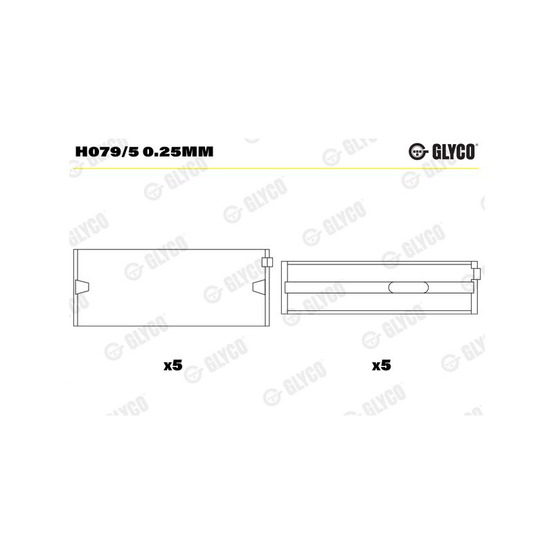 PANEWKI GŁÓWNE GLYCO H0795 0.25 VW 1.6-2.0TDI  03-11 
