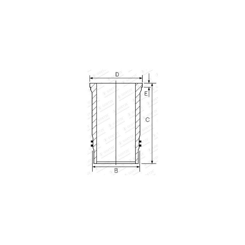 TULEJA CYLINDROWA GOETZE 1548045000 DEUTZ TCD2013L06 05-