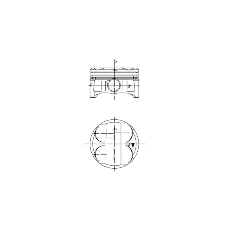 TŁOK KOLBENSCHMIDT 40086610 0.25 BMW N46B20  1.6-2.0 01-