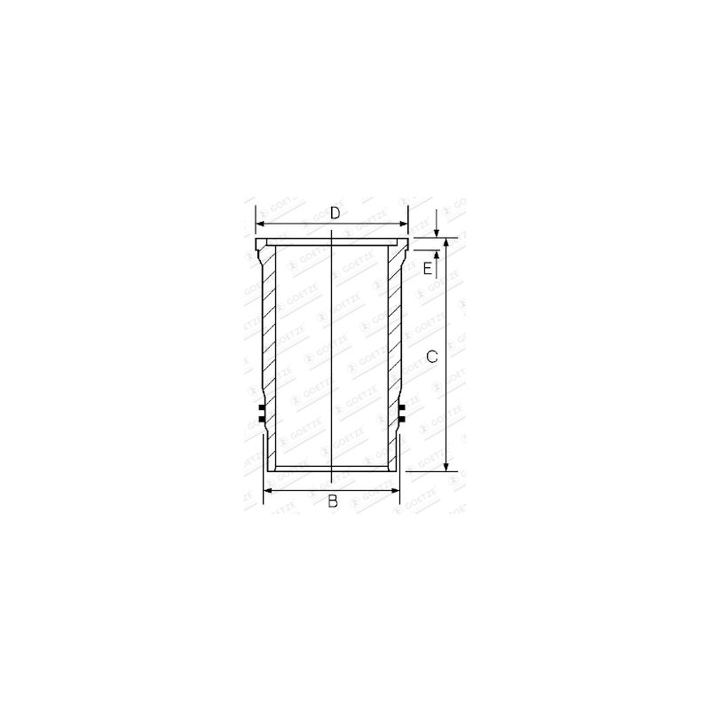 TULEJA CYLINDROWA GOETZE 1537004000 PERKINS 4.107