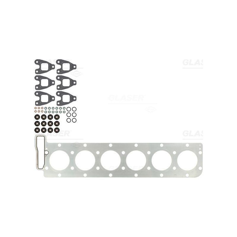 KOMPLET USZCZELEK GŁOWICY GLASER D37180-00 MAN D2066 04-