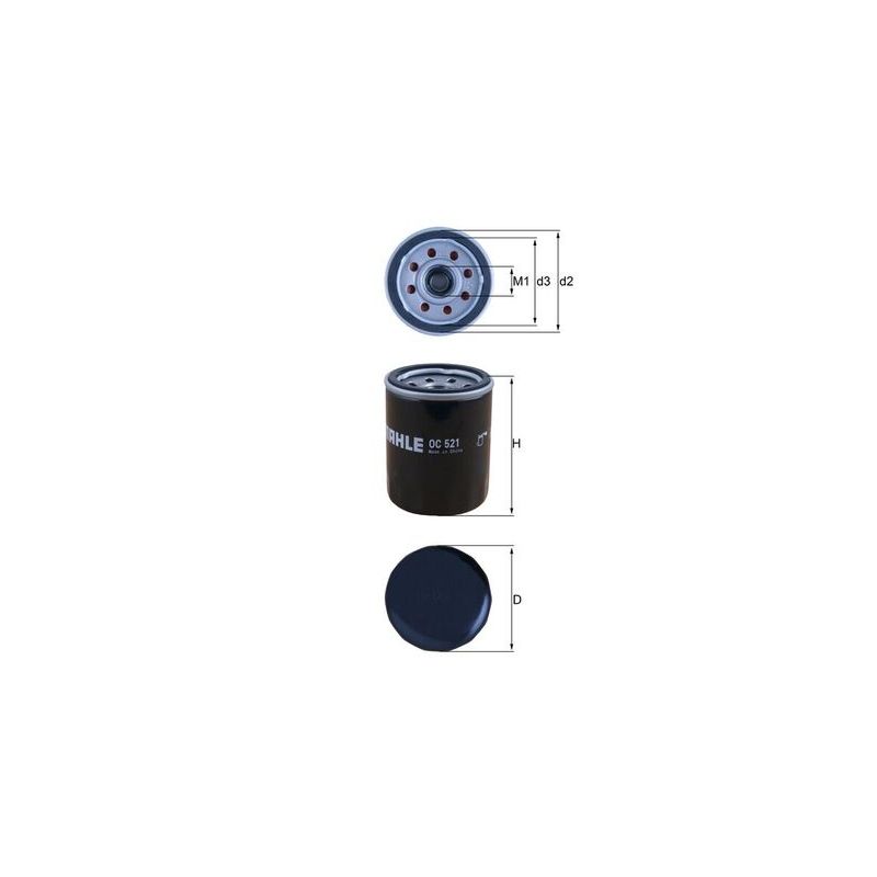 FILTR OLEJU KNEHT OC521 HYUNDAI 1.0-2.0 90-