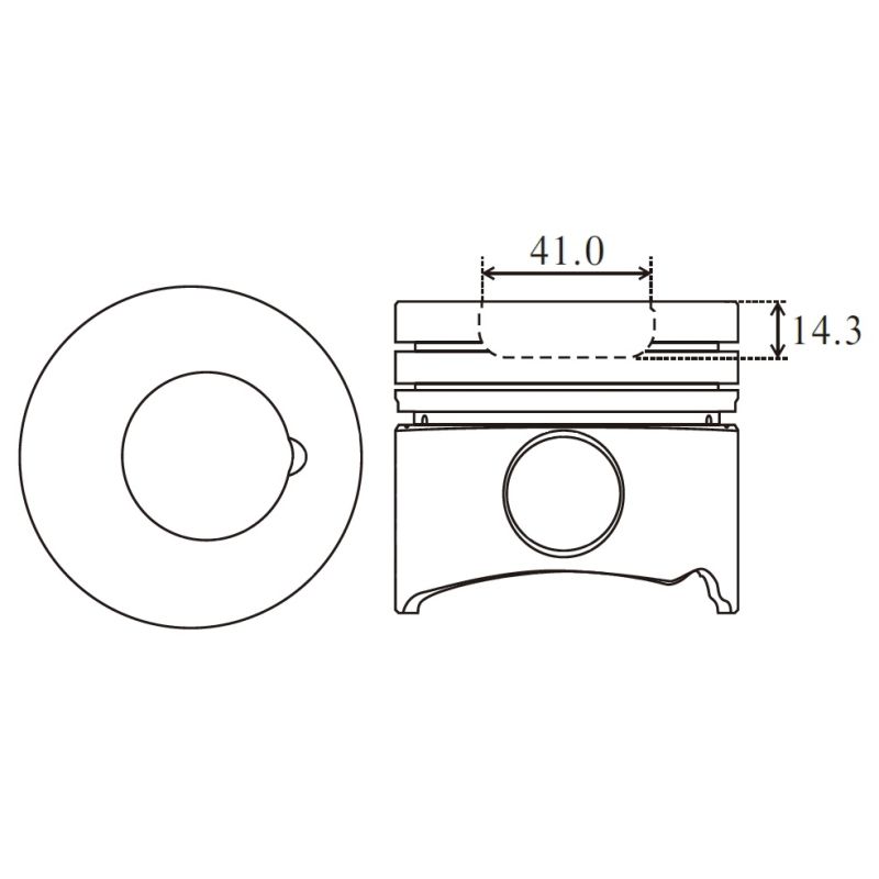 TŁOK MV PARTS P7302<78453> STD ROVER 2.0D PRIMA 90-