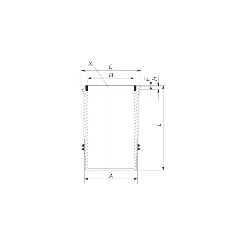 TULEJA CYLINDROWA MAHLE 213LW00100001 DAF MX300 05-