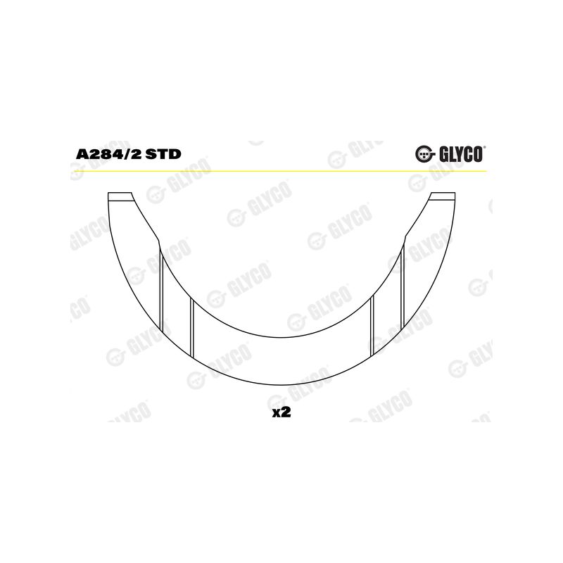 PANEWKI OPOROWE GLYCO A2842 STD MITSUBISHI 2.5D 80-