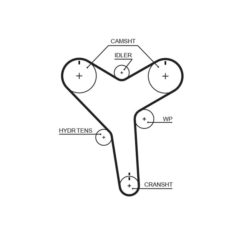 PASEK ROZRZĄDU GATES T257 TOYOTA 2-5-3.3 96-