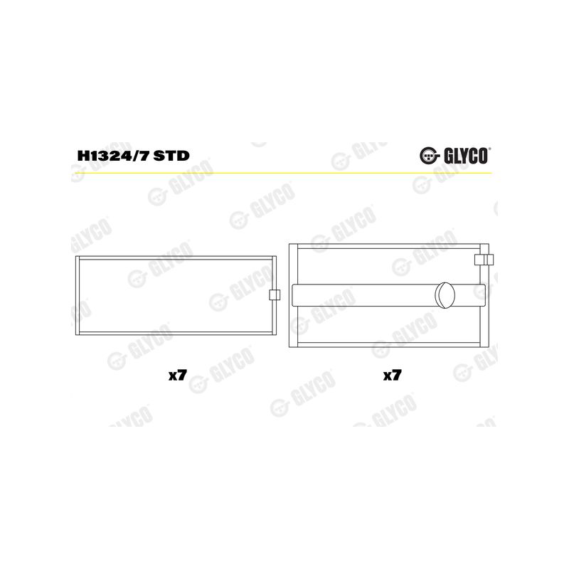 PANEWKI GŁÓWNE GLYCO H13247 STD RVI DCI11  00- 