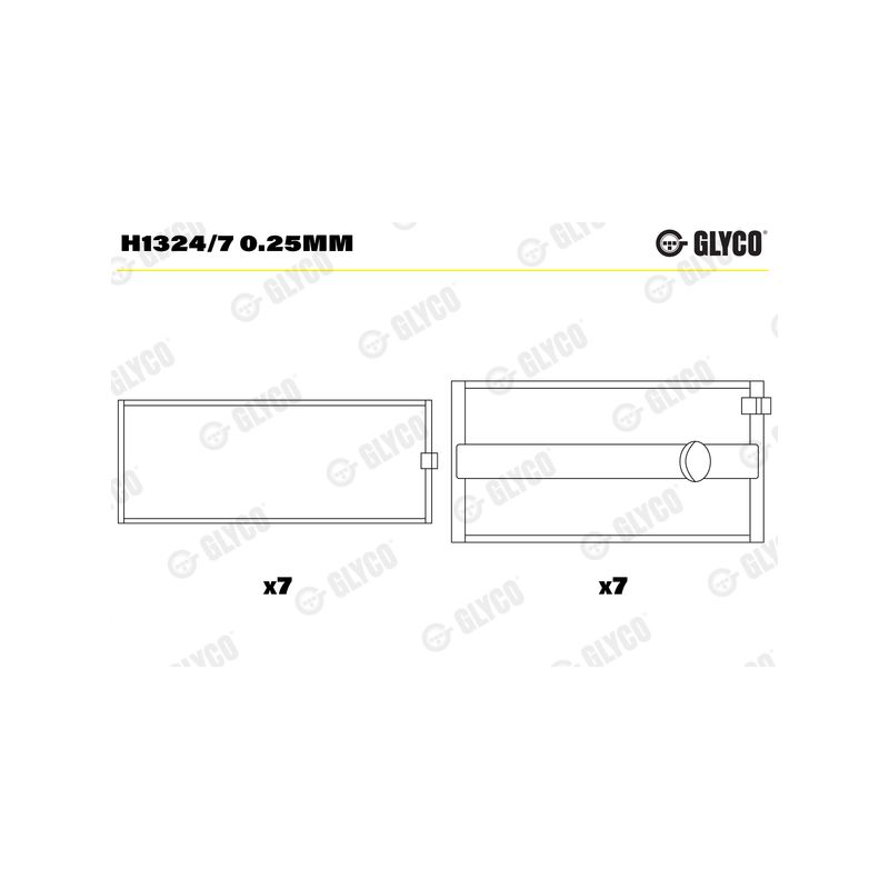 PANEWKI GŁÓWNE GLYCO H13247 0.25 RVI DCI11  00- 