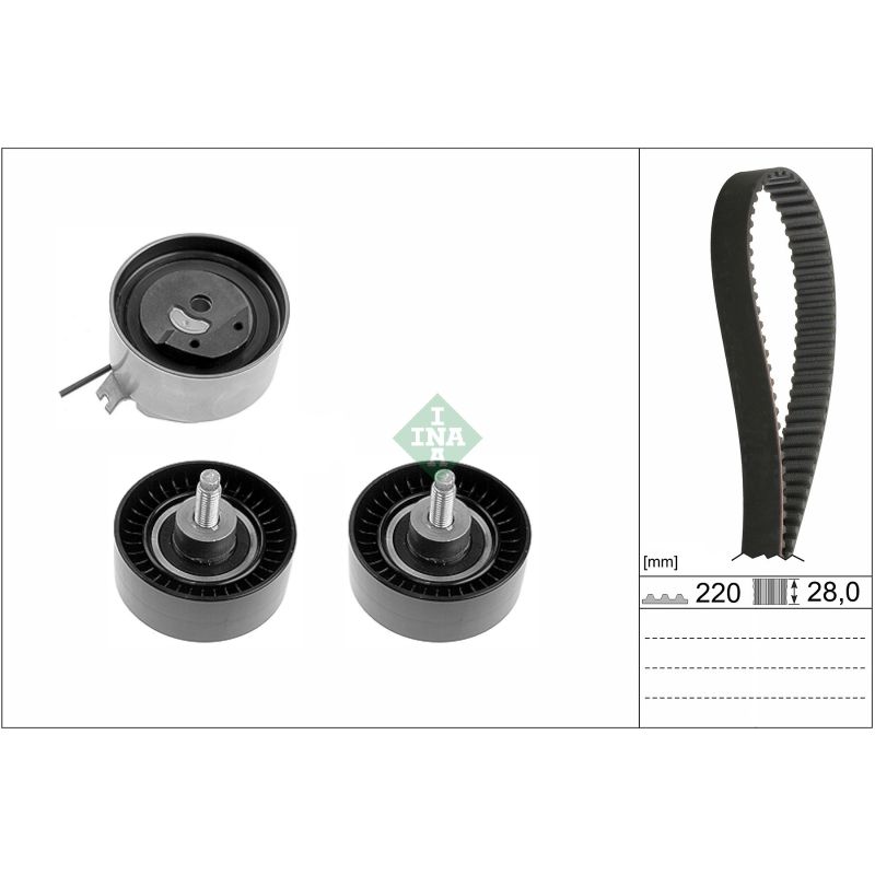 KOMPLET ROZRZĄDU INA 530045610 CHRYSLER 2.5-2.8D 00-08