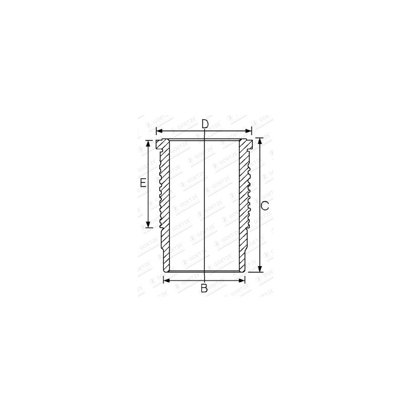 TULEJA CYLINDROWA GOETZE 1467005000 MAN D2876 02-