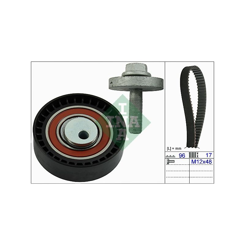KOMPLET ROZRZĄDU INA 530060410 RENAULT 1.4-1.6 07-