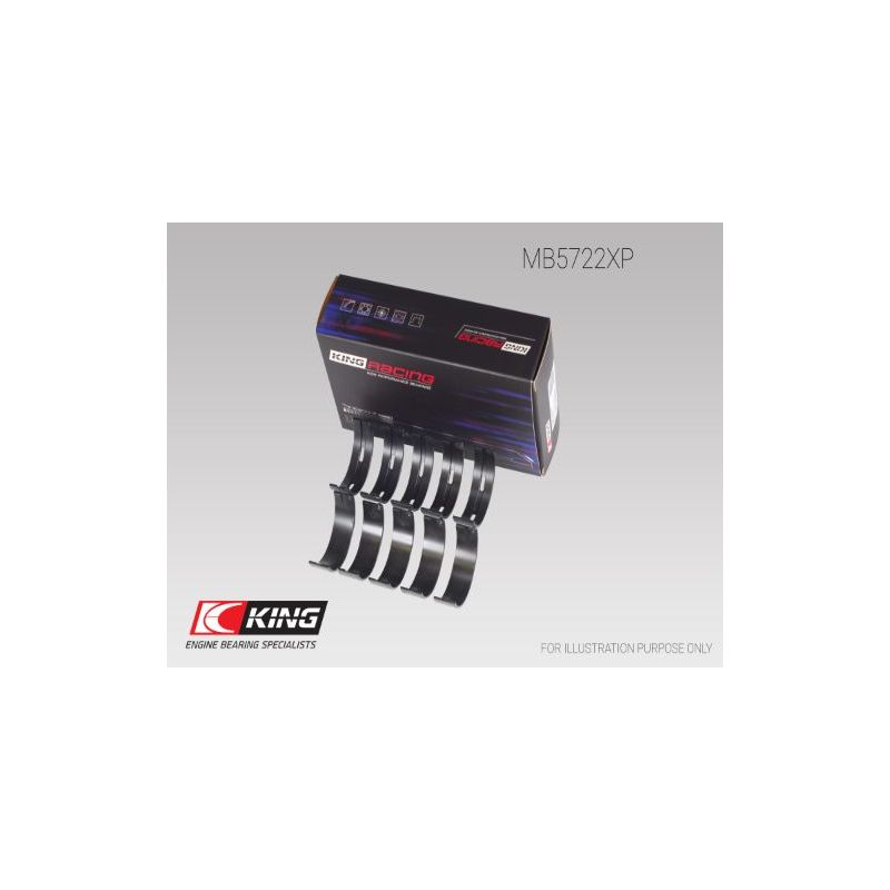 PANEWKI GŁÓWNE KING BEARINGS MB5722XP STD MITSUBISHI RACING 2.0T 08-