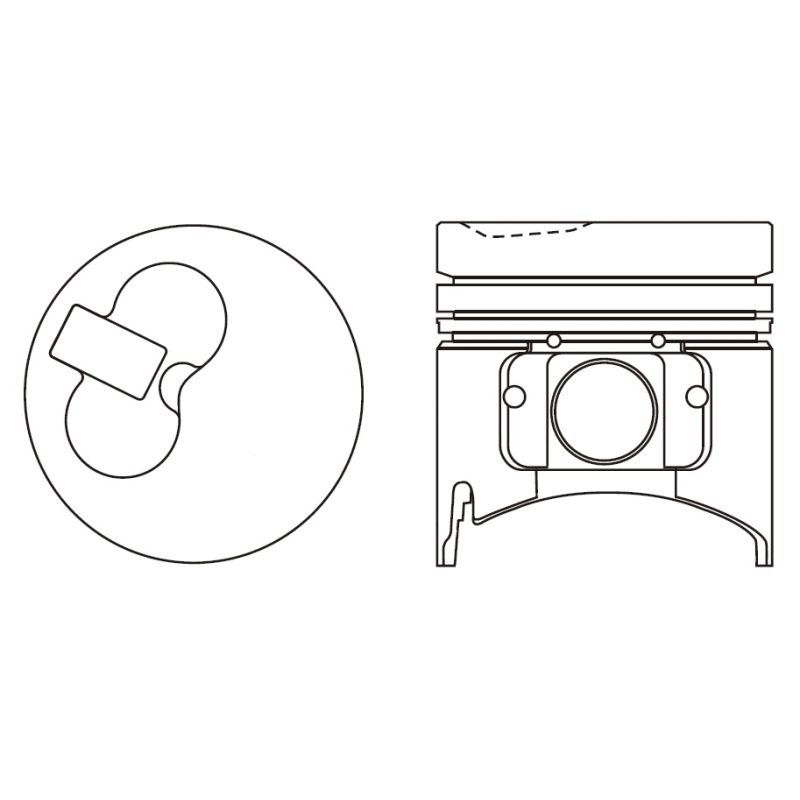 TŁOK MV PARTS P8128A<70283> STD YA 4TNE98 -