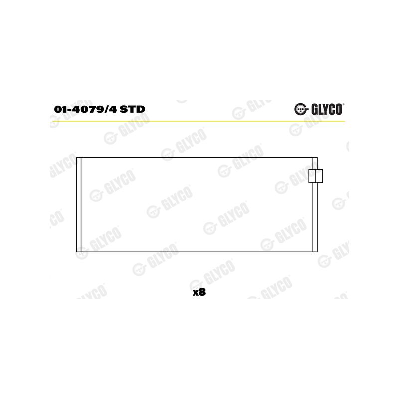 PANEWKI KORBOWODOWE GLYCO 0140794 STD FIAT 16V  1.4T  08- 