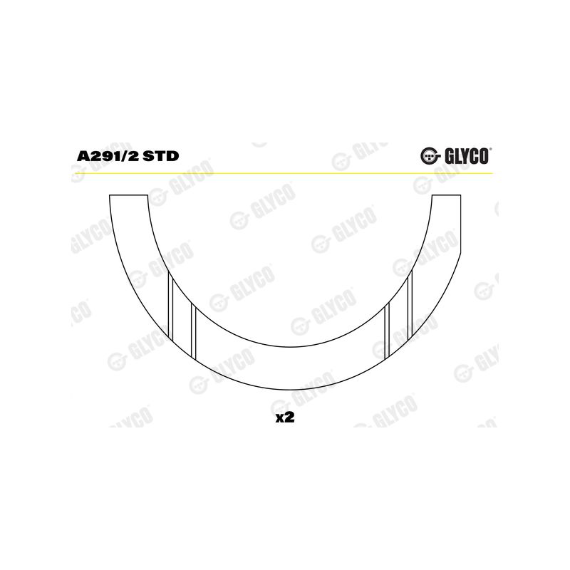 PANEWKI OPOROWE GLYCO A2912 STD ALFA ROMEO 1.6D-1.8 08-