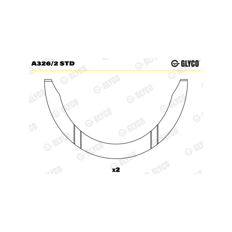PANEWKI OPOROWE GLYCO A3262 STD HYUNDAI 1.4-1.6 06-