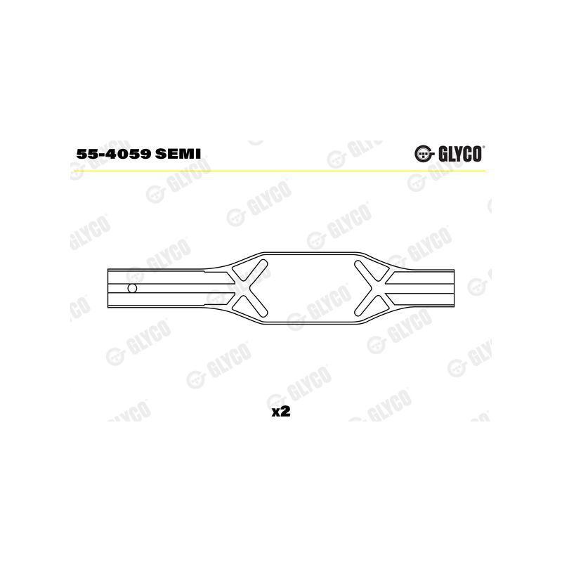 TULEJKA KORBOWODOWA GLYCO 554059 SEMI VOLVO D11B 08-