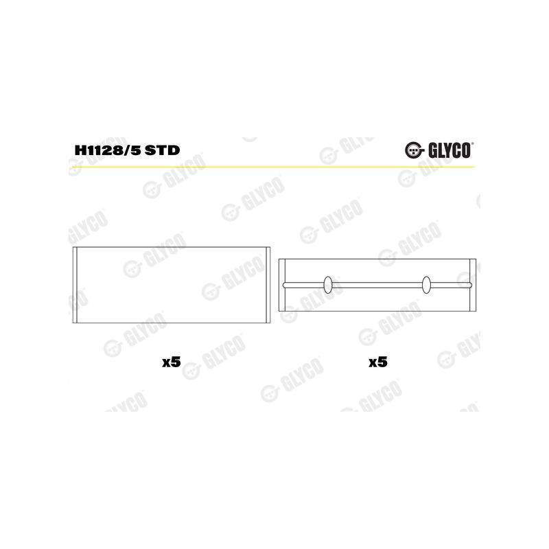 PANEWKI GŁÓWNE GLYCO H11285 STD TOYOTA 1.3-1.5  99- 