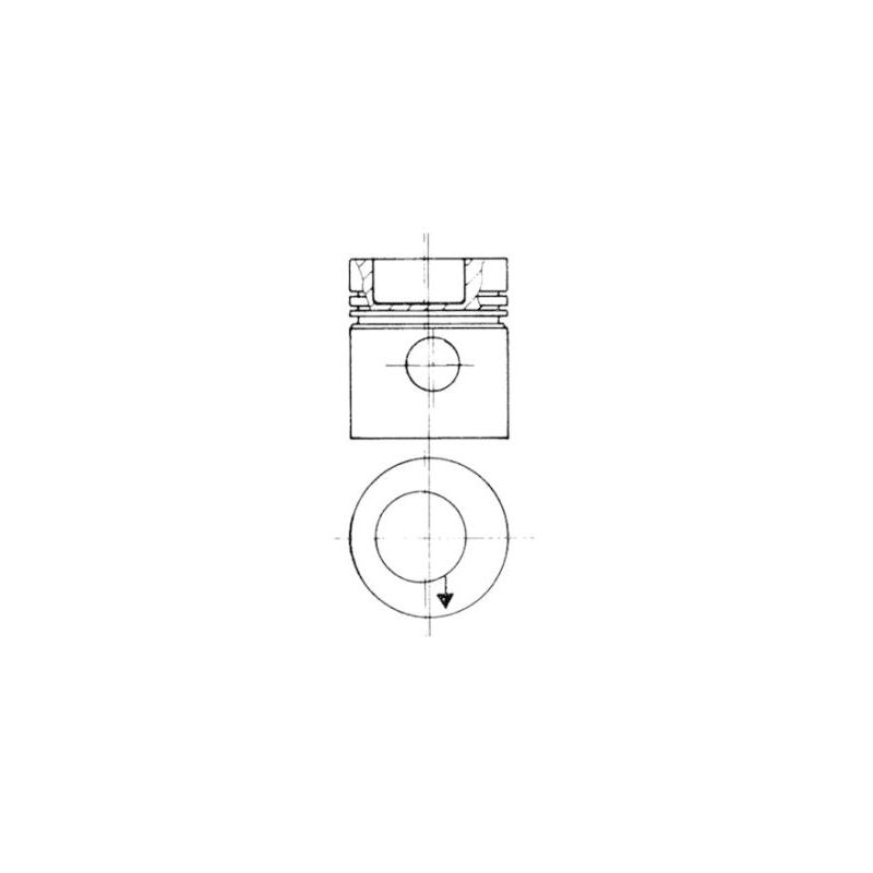TŁOK KOLBENSCHMIDT 93831606 STD MERCEDES OM364/366A 84-