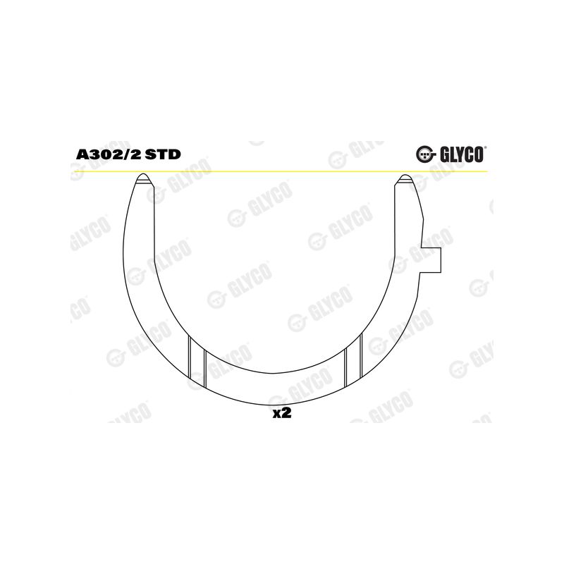 PANEWKI OPOROWE GLYCO A3022 STD MERCEDES OM904 95-