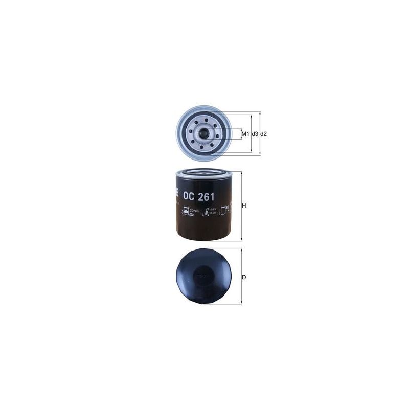 FILTR OLEJU KNEHT OC261 ROVER 2.5-4.6 88-06