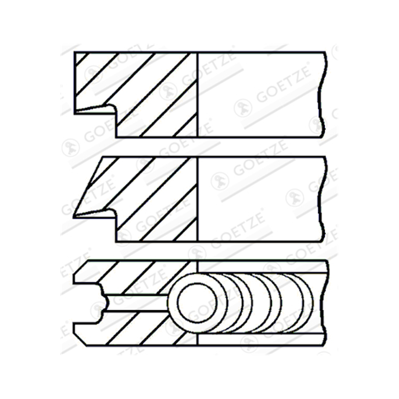 PIERŚCIENIE TŁOKOWE GOETZE 0843830600 0.60 FIAT 1.2/1.2/2 1.4/T 07-
