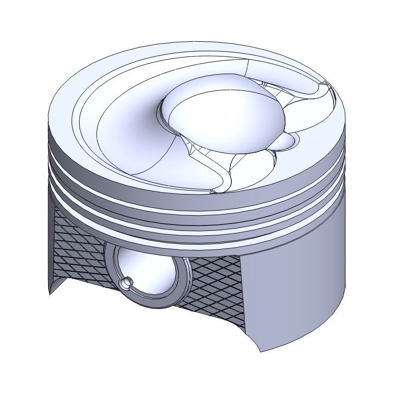 TŁOK MV PARTS P7538S STD VW 1.6FSI 03-09