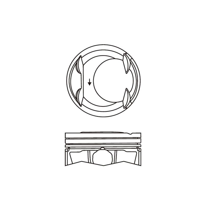 TŁOK MV PARTS P7678 STD HYUNDAI 16V 2.0 10-