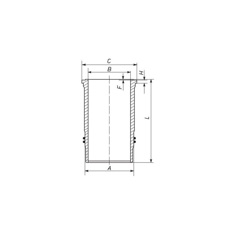 TULEJA CYLINDROWA MAHLE 137WN1000 LEYLAND 4.98NV