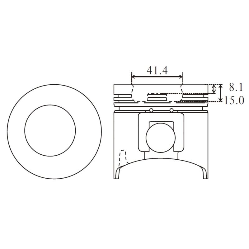 TŁOK MV PARTS P7724 STD YA 3TNV84